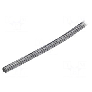 Protective tube | Size: 9 | galvanised steel | -55÷300°C | Øint: 7mm
