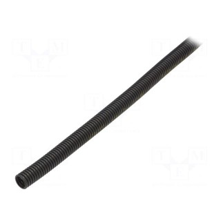 Protective tube | Size: 10 | polyamide 12 | black | L: 50m | -50÷95°C