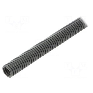 Protective tube | Size: 10 | polyamide 6 | grey | L: 50m | -50÷105°C | PCL