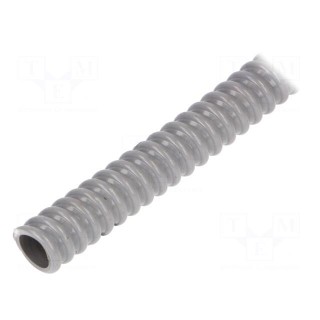 Protective tube | Size: 12 | PVC | grey | -20÷70°C | flexible | HelaGuard