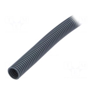 Protective tube | Size: 17 | polyamide 6 | grey | L: 50m | -50÷105°C | PCL