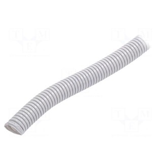 Protective tube | ØBraid : 20mm | grey | L: 25m | -5÷60°C | Øint: 14.9mm
