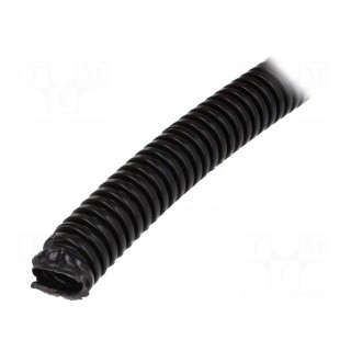 Protective tube | Size: 20 | PVC | black | L: 25m | -25÷60°C | 320N