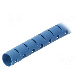 Spiral wrapping | 8mm | polypropylene | blue | UL94HB