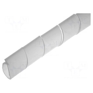 Spiral wrapping | ØBundle : 12÷35mm | polyetylene | natural | L: 10m