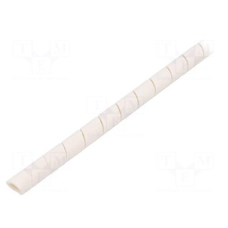 Spiral wrapping | ØBundle : 5÷20mm | PE-FR,polyetylene | white