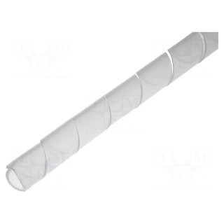 Spiral wrapping | ØBundle : 7.5÷30mm | polyetylene | natural | L: 10m