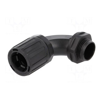 90° angled connector | Thread: metric,outside | polyamide | IP66