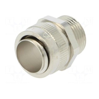 Straight terminal connector | Thread: metric,inside | brass | IP40