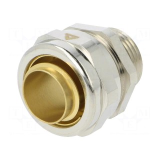 Straight terminal connector | Thread: metric,inside | brass | IP40