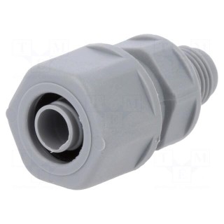 Straight terminal connector | Thread: metric,outside | -10÷110°C