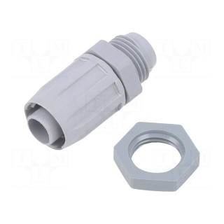 Straight terminal connector | Thread: metric,outside | -35÷80°C