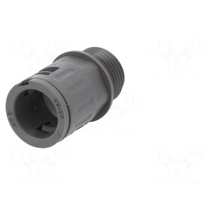 Straight terminal connector | Thread: metric,outside | -40÷115°C