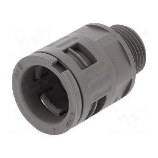 Straight terminal connector | Thread: metric,outside | -40÷115°C