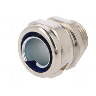 Straight terminal connector | Thread: metric,outside | brass | IP68