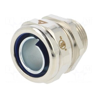 Straight terminal connector | Thread: metric,outside | brass | IP67