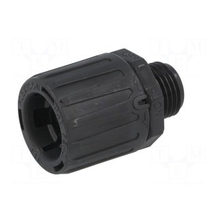 Straight terminal connector | Thread: metric,outside | polyamide