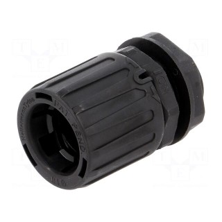 Straight terminal connector | Thread: metric,outside | polyamide