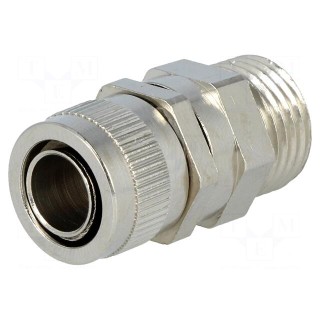 Straight terminal connector | Thread: metric,swivel,outside