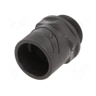 Straight terminal connector | Thread: PG,outside | polyamide | 27mm