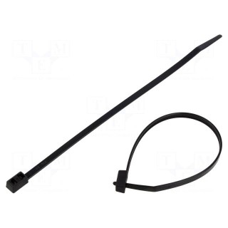 Cable tie | double | L: 210mm | W: 4.7mm | polyamide | 180N | black | T50RDH