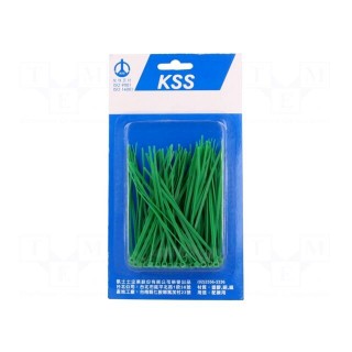 Cable tie | L: 100mm | W: 2.5mm | polyamide | 78.5N | green | 100pcs.