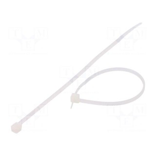 Cable tie | L: 120mm | W: 2.5mm | polyamide | 78.5N | natural | Ømax: 30mm