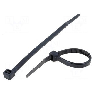 Cable tie | L: 120mm | W: 4.8mm | polyamide | 215.5N | black | Ømax: 30mm