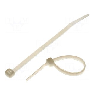Cable tie | L: 120mm | W: 4.8mm | polyamide | 215.5N | natural | Ømax: 28mm