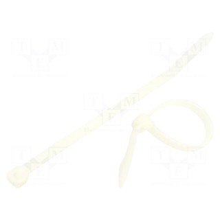 Cable tie | L: 120mm | W: 4.8mm | polyamide | 220N | natural | 100pcs.
