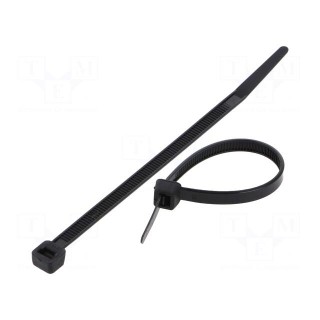 Cable tie | L: 120mm | W: 4.8mm | polyamide | 222N | black | Ømax: 30mm