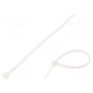 Cable tie | L: 140mm | W: 3.2mm | polyamide | 180N | natural | Ømax: 34mm