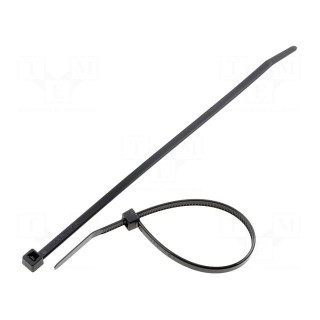 Cable tie | L: 150mm | W: 3.5mm | polyamide | 135N | black | Ømax: 35mm