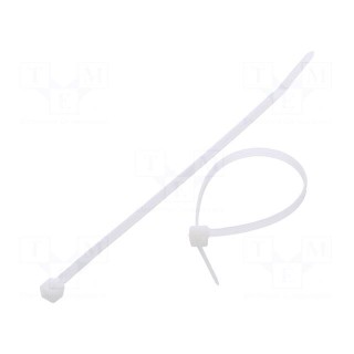 Cable tie | L: 150mm | W: 3.6mm | polyamide | 177N | natural | Ømax: 35mm