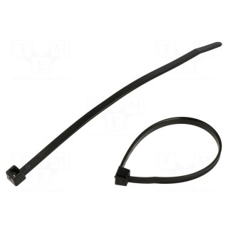 Cable tie | L: 150mm | W: 4.6mm | polyamide | 225N | black | Ømax: 35mm
