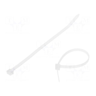 Cable tie | L: 160mm | W: 4.8mm | polyamide | 215N | natural | -40÷85°C