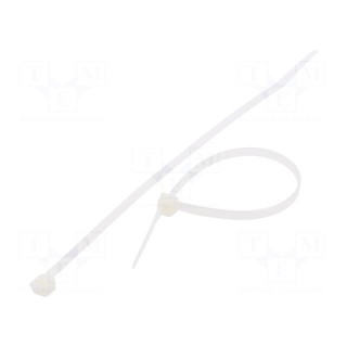 Cable tie | L: 180mm | W: 4.8mm | polyamide | 222N | natural | Ømax: 42mm