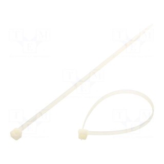 Cable tie | L: 188mm | W: 4.8mm | polyamide | 220N | natural | Ømax: 46mm