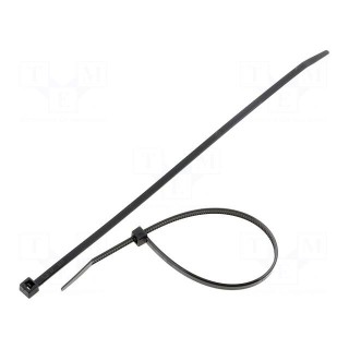Cable tie | L: 190mm | W: 3.5mm | polyamide | 135N | black | Ømax: 50mm