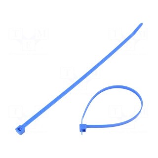Cable tie | L: 200mm | W: 4.6mm | polyamide | 225N | blue | Ømax: 50mm | T50R