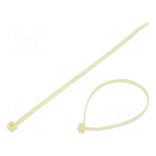 Cable tie | L: 200mm | W: 4.6mm | polyamide | 225N | natural | Ømax: 50mm