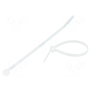 Cable tie | L: 200mm | W: 4.8mm | polyamide | 220N | natural | Ømax: 50mm