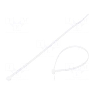Cable tie | L: 203mm | W: 3.6mm | polyamide | 178N | natural | Ømax: 51mm
