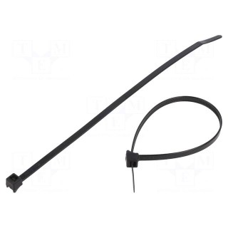 Cable tie | L: 205mm | W: 4.7mm | polyamide | 267N | black | Ømax: 45mm