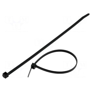 Cable tie | L: 210mm | W: 4.7mm | polyamide | 355N | black | Ømax: 55mm