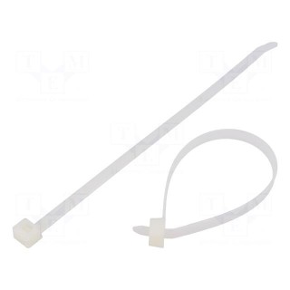 Cable tie | L: 225mm | W: 7.6mm | polyamide | 535N | natural | Ømax: 55mm