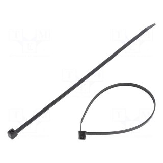 Cable tie | L: 245mm | W: 4.6mm | polyamide | 225N | black | Ømax: 65mm