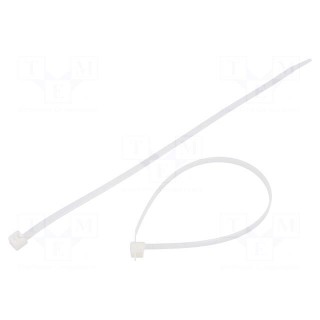Cable tie | L: 245mm | W: 4.6mm | polyamide | 225N | natural | Ømax: 65mm