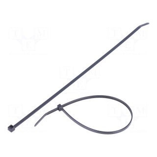 Cable tie | L: 246mm | W: 3.7mm | polyamide | 178N | black | Ømax: 64mm