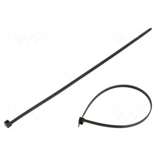 Cable tie | L: 270mm | W: 4.6mm | polyamide | 225N | black | Ømax: 73mm